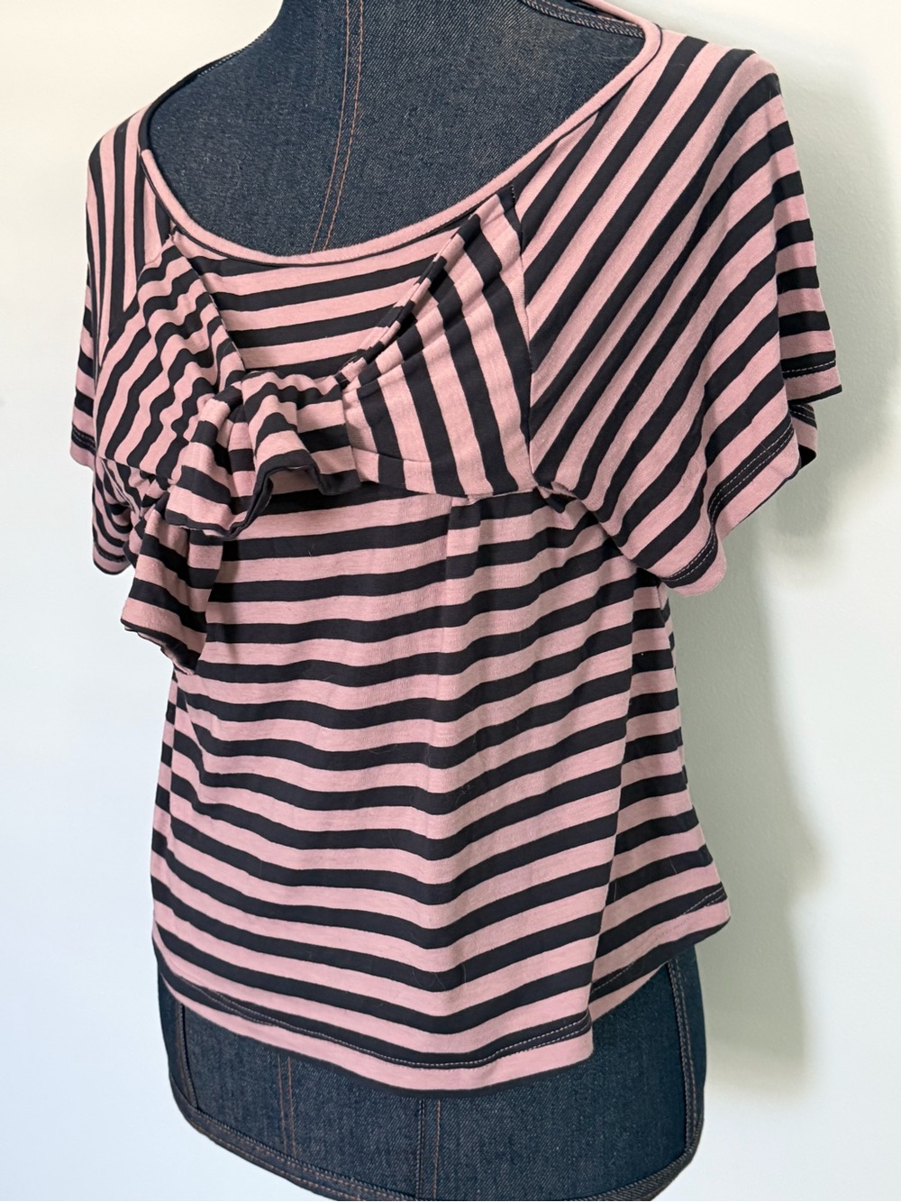 Anthropologie Striped Purple & Pink Women’s Top